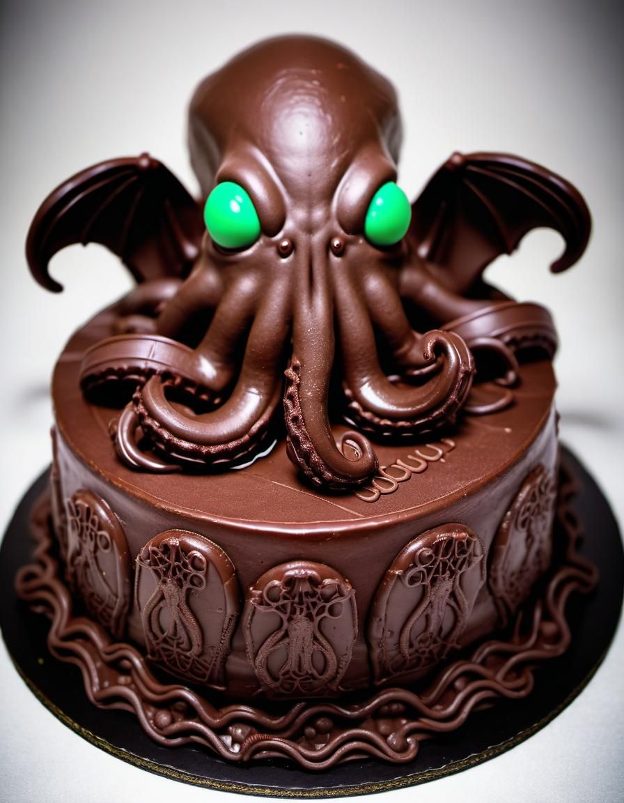Chocolate Cthulhu Cake: A Delicious Design