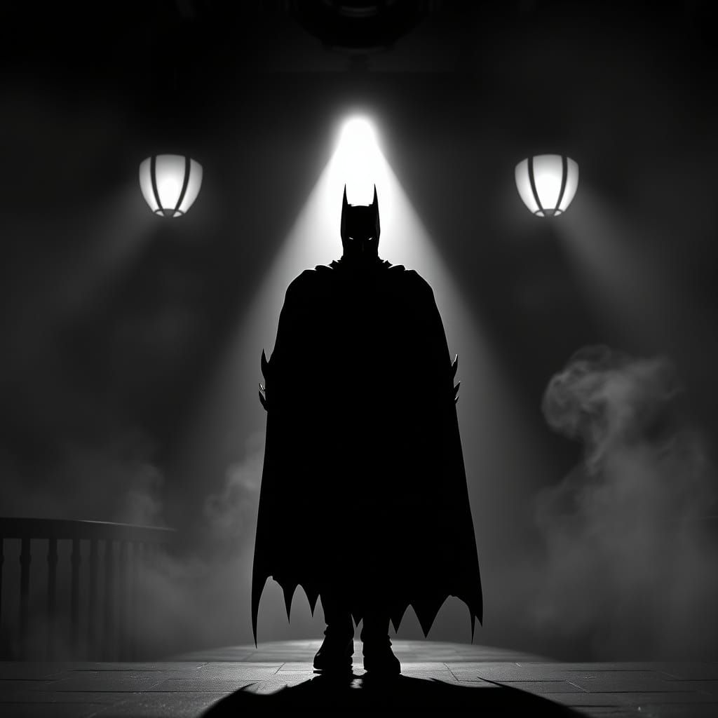 Batman in a Smoky Nightclub, Film Noir Style