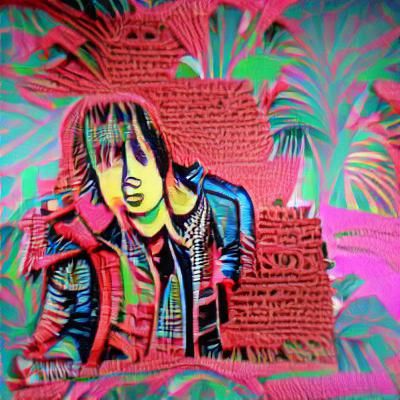 Julian Casablancas: Maximalist Pop Art Illustration