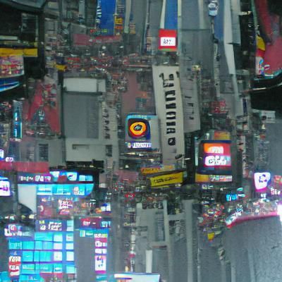 Vibrant AI Image of Times Square