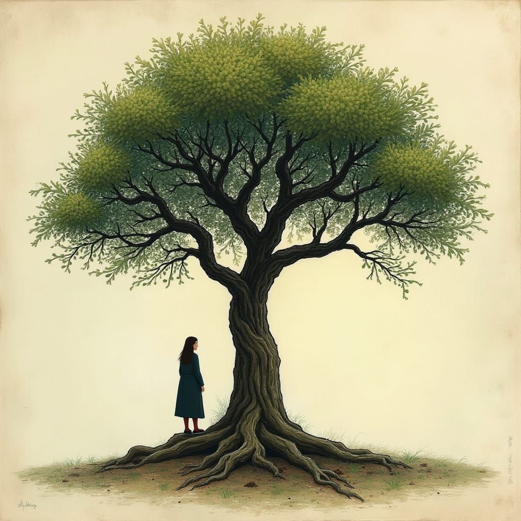 Human Mother and Tree Father Fusion