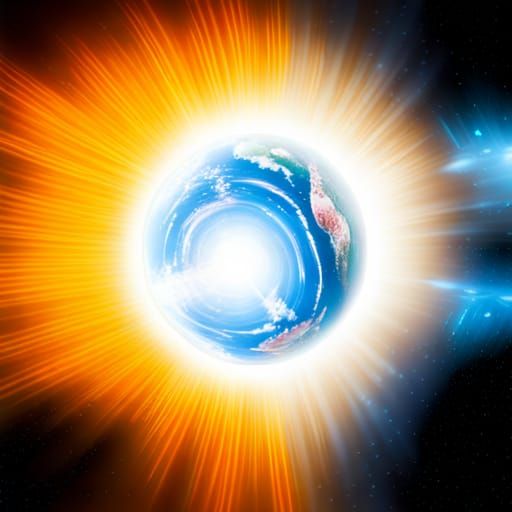 God Creates the Big Bang: A Visual Depiction