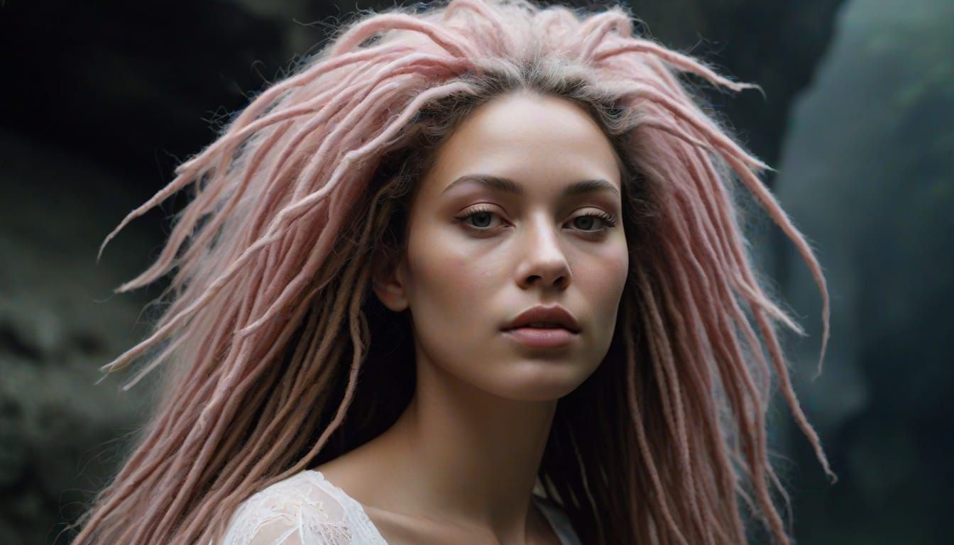 Surreal Nymph Clown with Shrimp Hybrid, Fine Art Photography