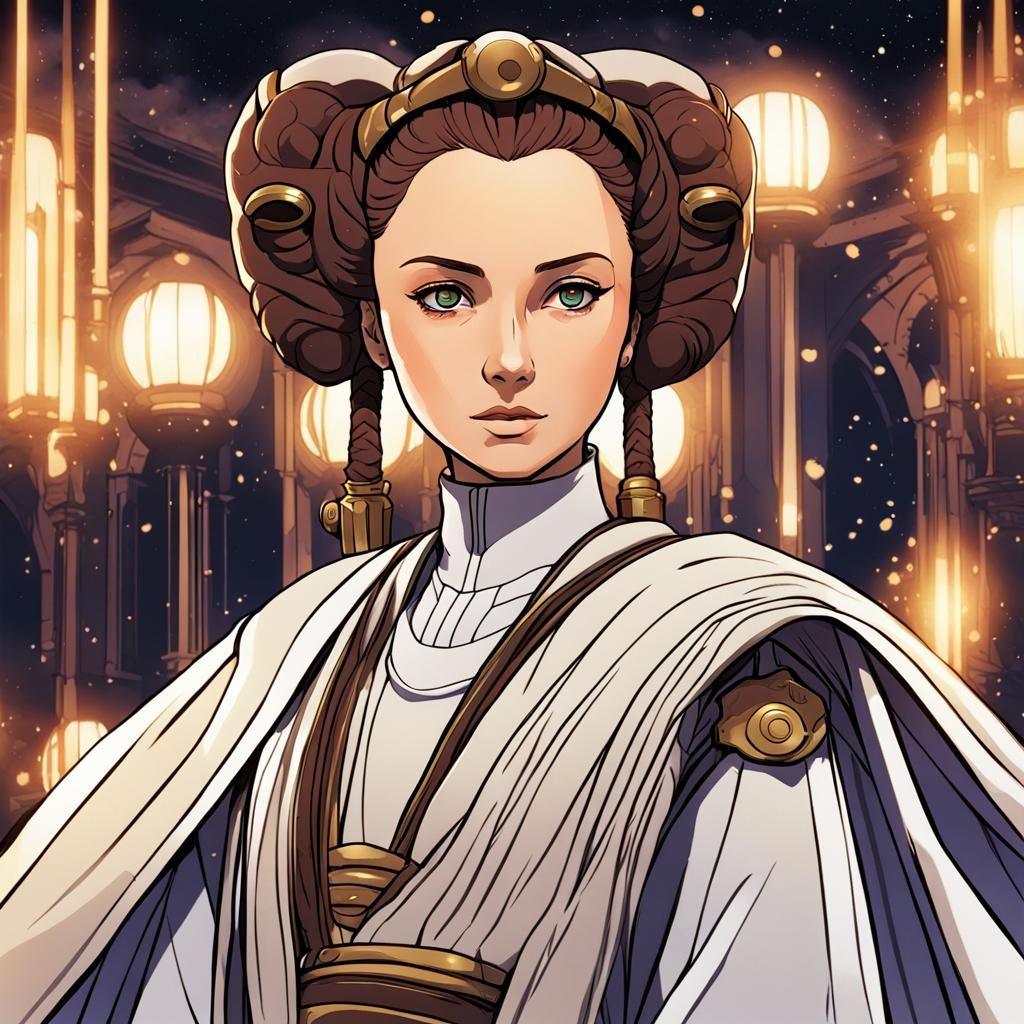 Padme Amidala anime style