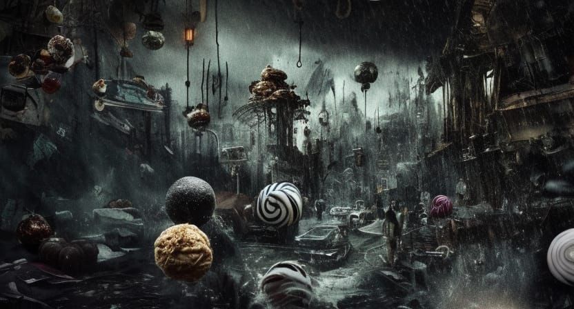 Apocalyptic Candy Chaos: A Digital Masterpiece