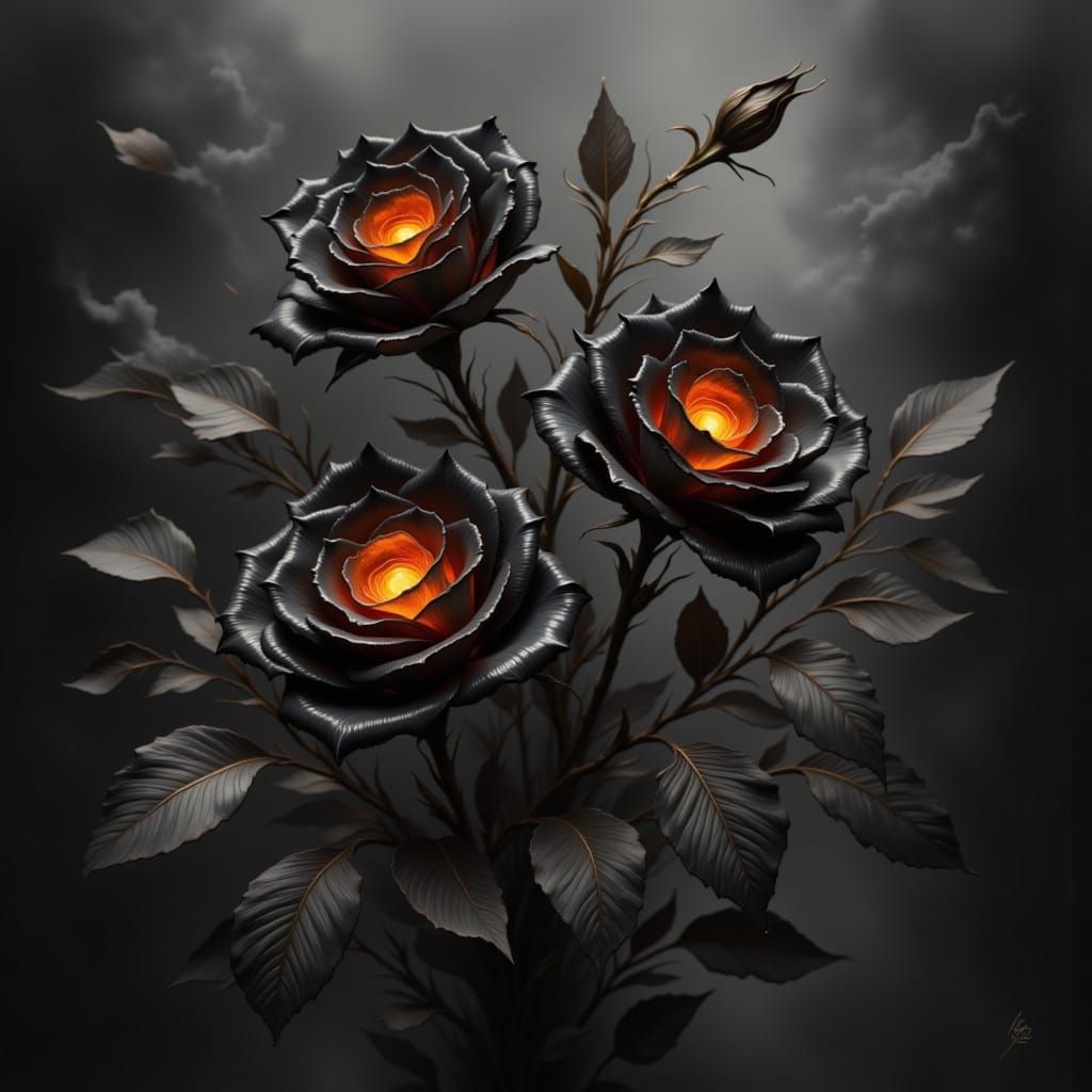 Black roses
