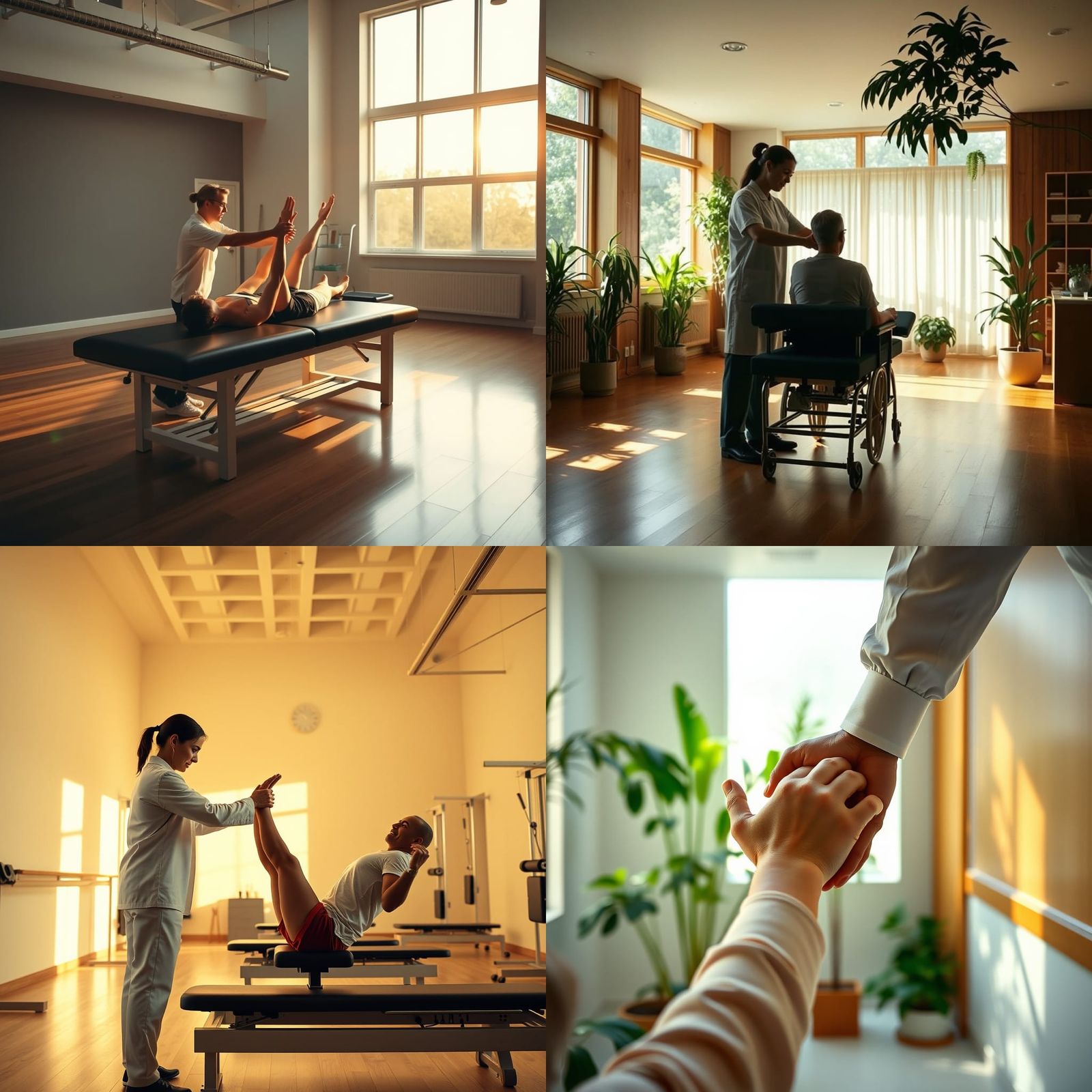 Physiotherapy Session in Cinematic Style