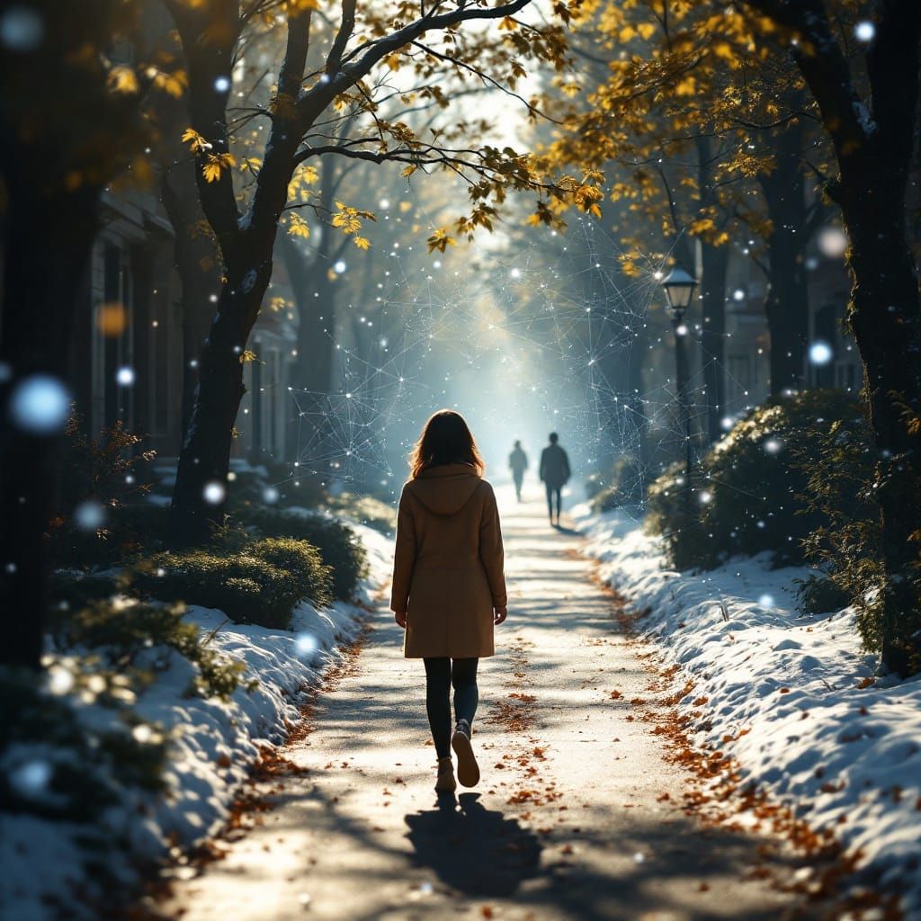 Neural Network Overlay Enhances Street Scene