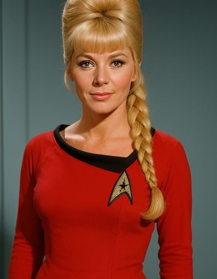 Yeoman Janice Rand in Star Trek Red Dress