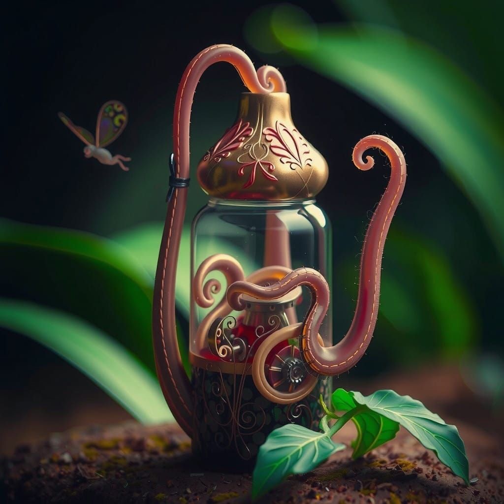 Whimsical Fae Artisans Craft Glass in Enchanted Forest Setti...