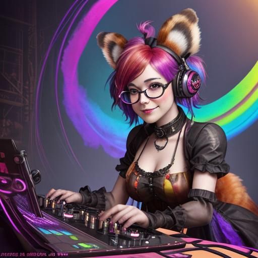 Your red panda DJ has arrived at the rave
