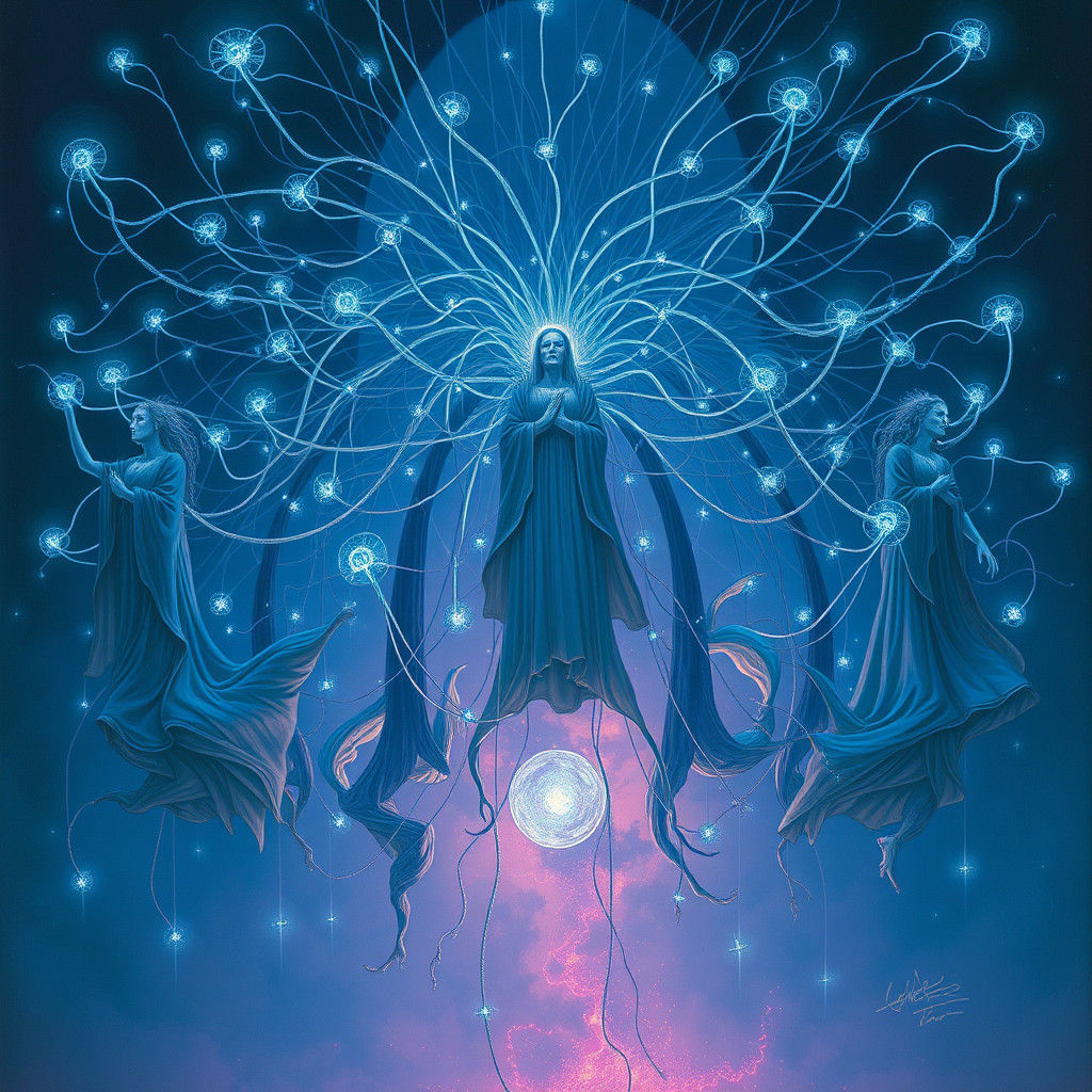 Interconnected Humanoid Network in Biomechanical Surrealism