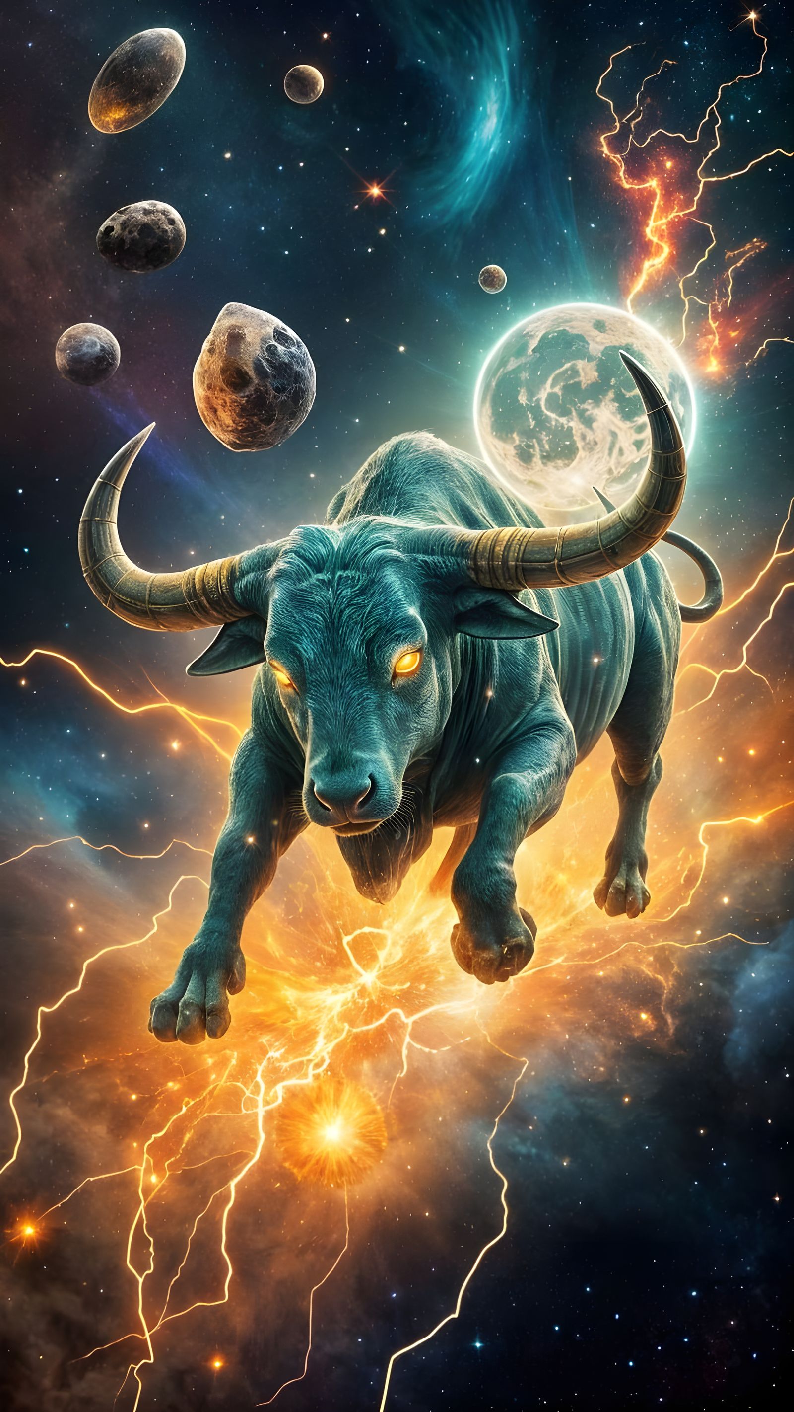 Eternal Cosmic Bull of Venusian Power