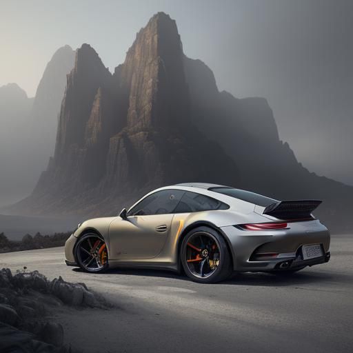 Modern Porsche 911 Fall Edition: Matte Painting