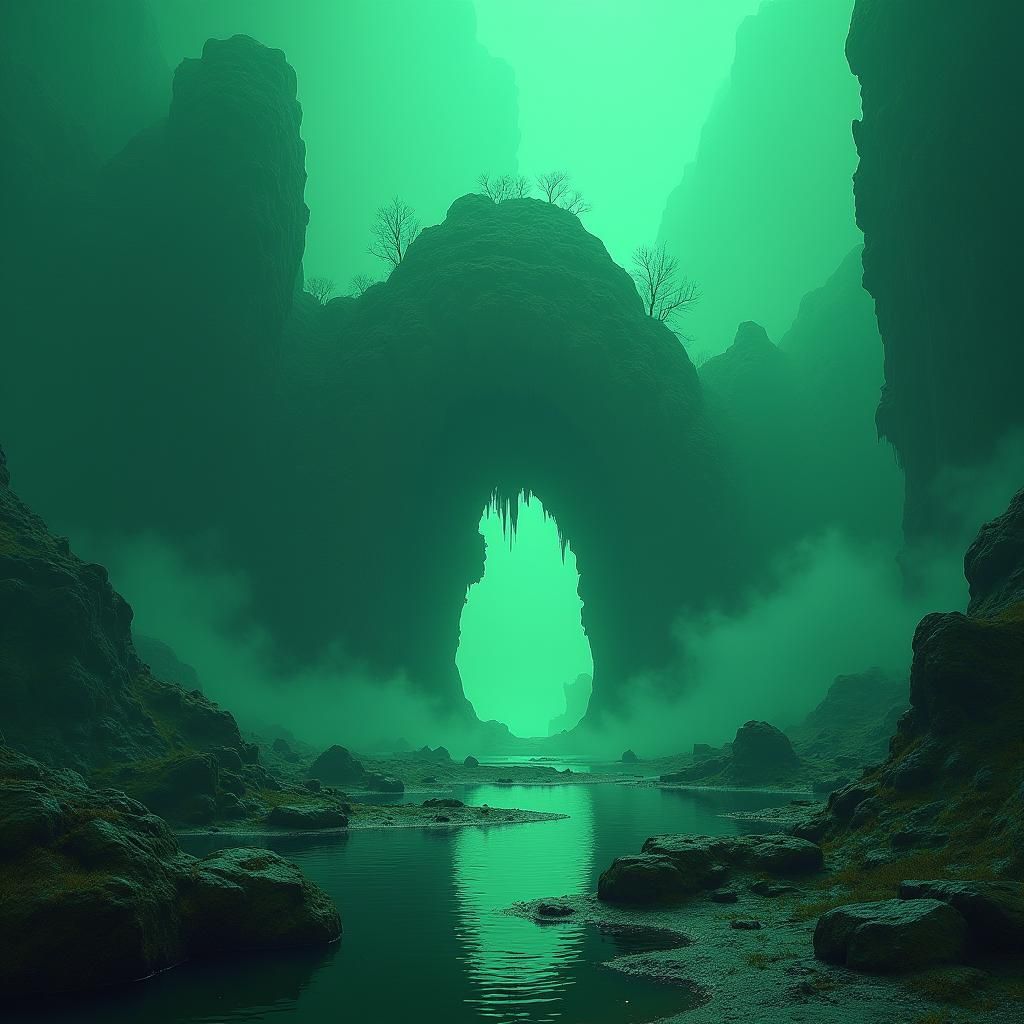 Mystical DAONY Landscape in Detailed Matte Painting