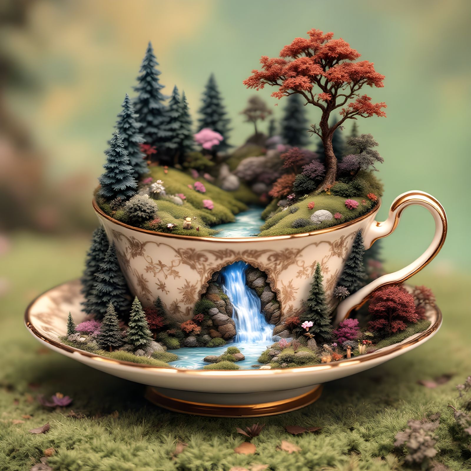 Miniature Worlds Inside a Teacup