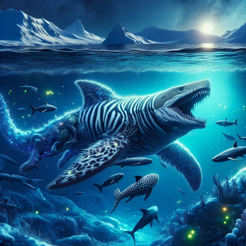 Arctic Ocean Hybrid Creatures in Magic Realism