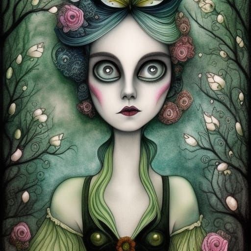 Spectacular Landscape in Mixed Media Style