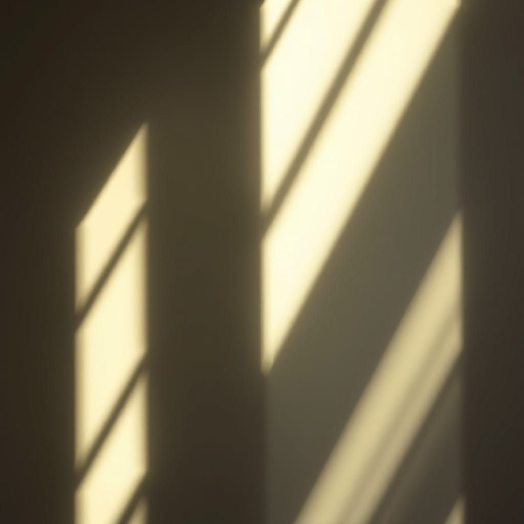 Compositions of light and shadow that create a sense of depth.