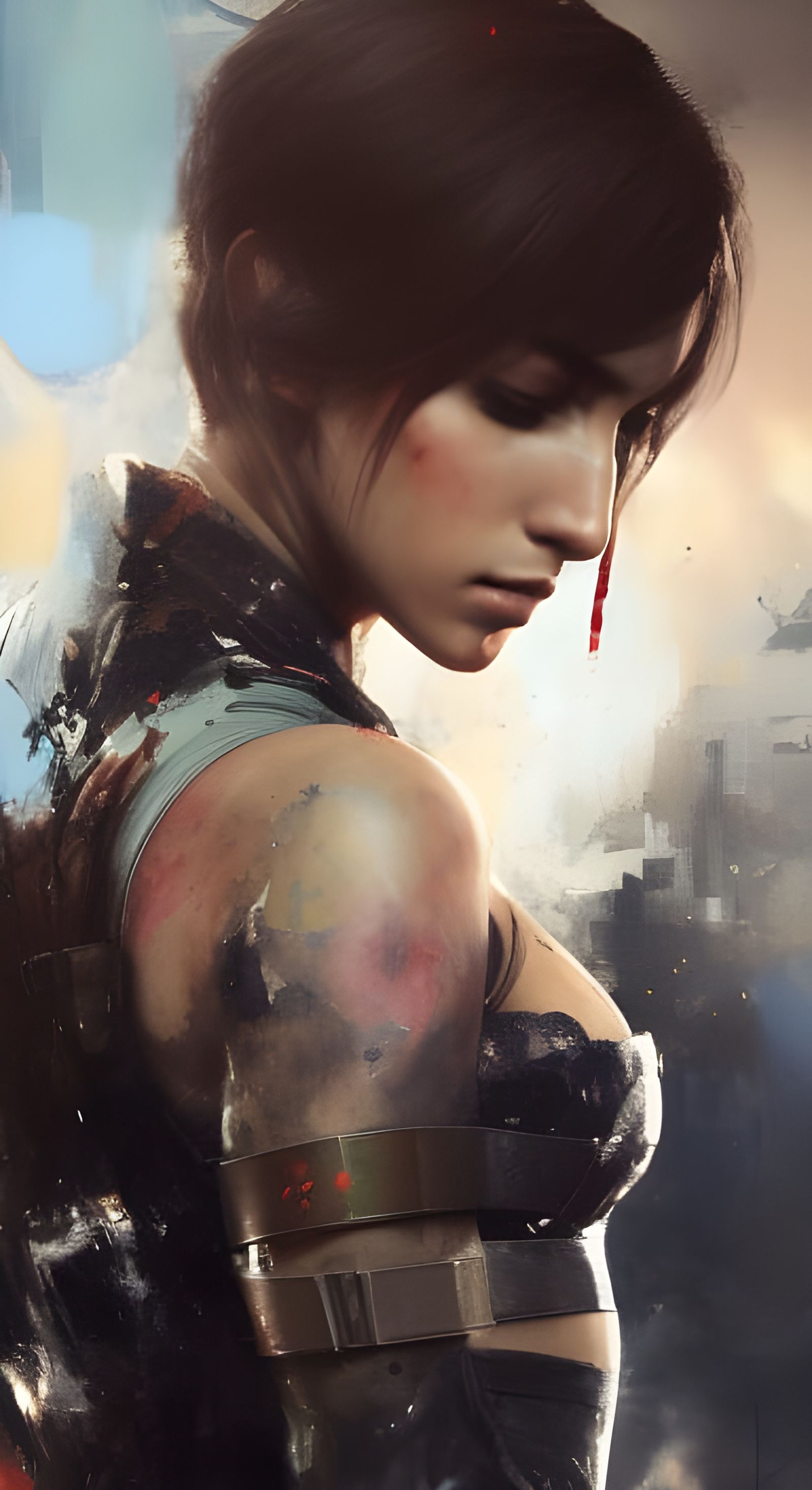 Quiet Metal Gear Solid Portrait in Detailed Matte Painting