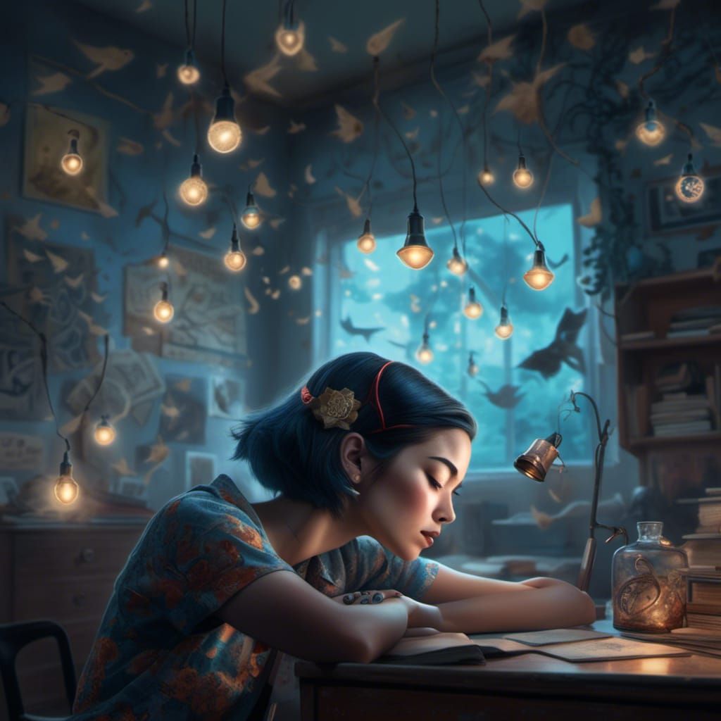 Tattoo Comes to Life in Retro Anime Style