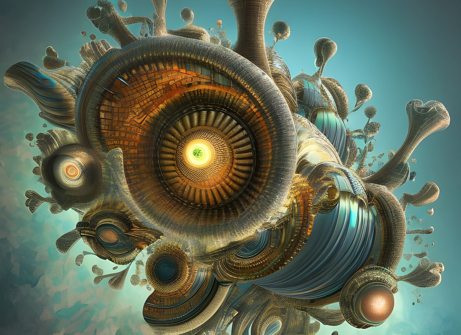 Geometric Abstract Art in Striking Polychromatic Style