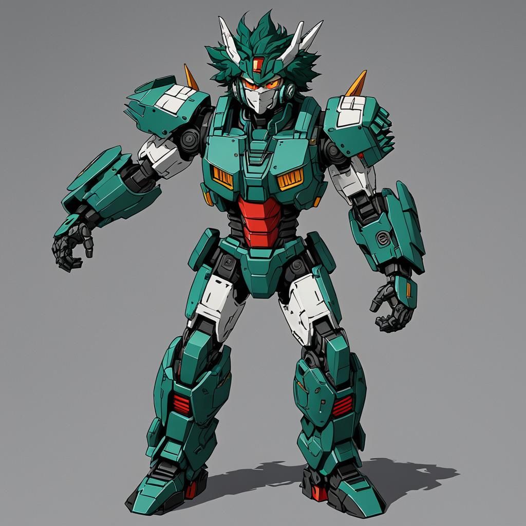 Isuzu Midoriya Transformer: 3D Anime Art