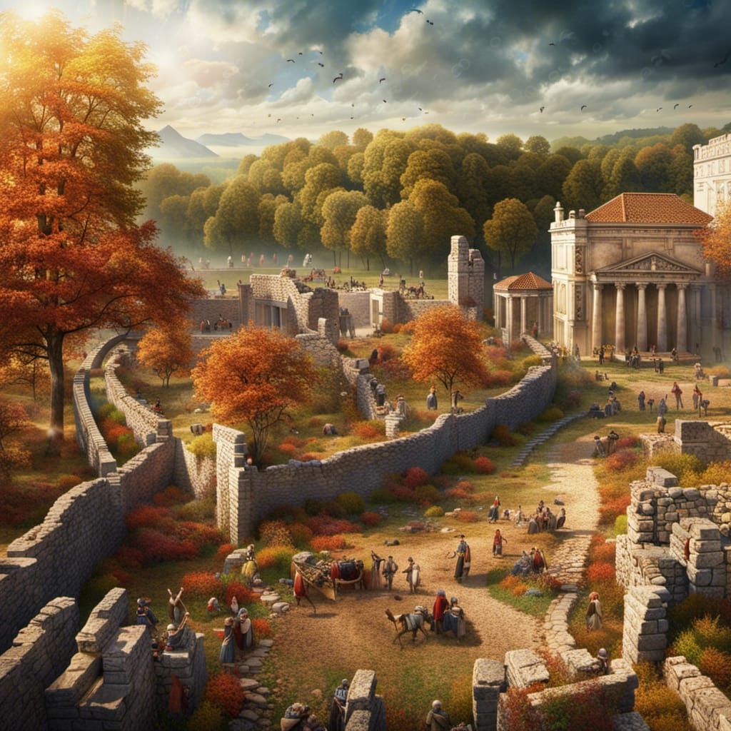 Building a Roman Town in Ancient Germany