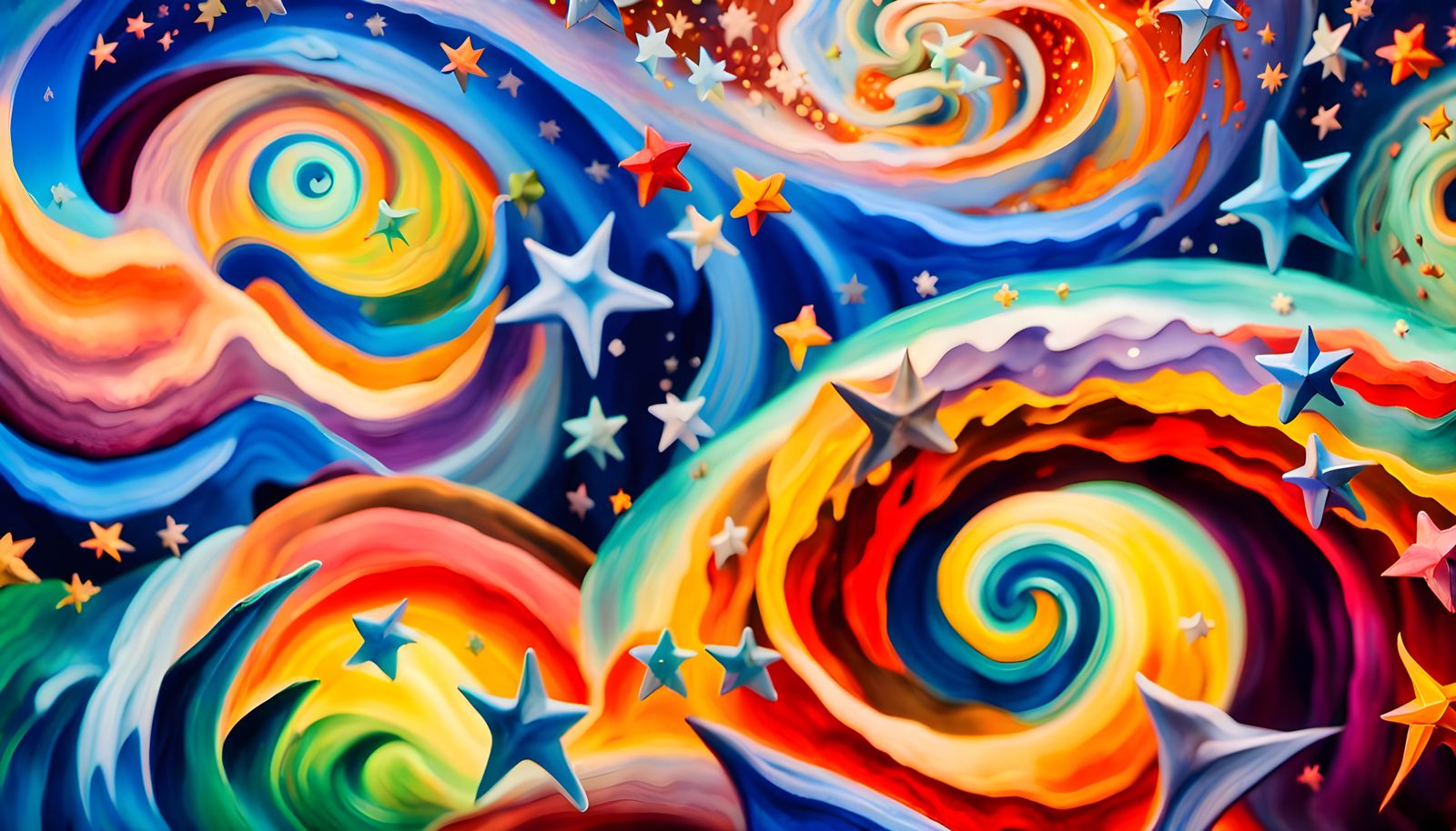 Iridescent Stars Formed from Magnetic Wave Energy