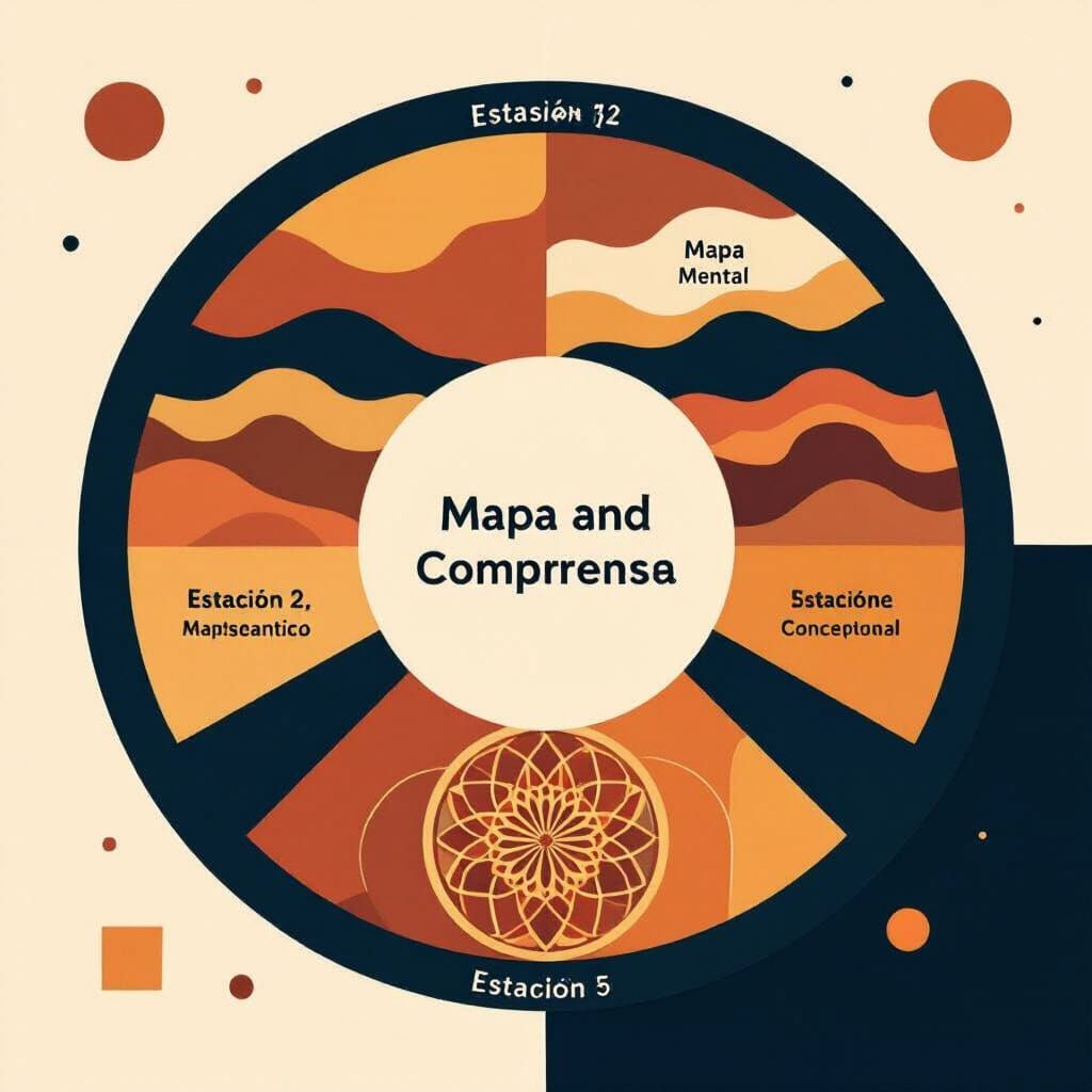 Circle of Concepts in Rothko and Richter Style