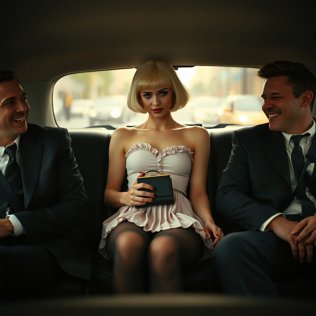 Young Man's Vulnerable Moment in a Street Scene