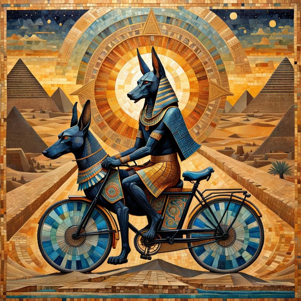 Anubis Rides a Bike: Mosaic Crepuscular Rays