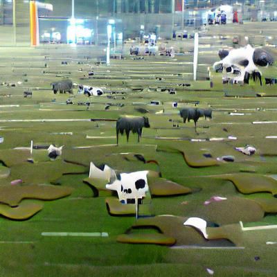 Desolate Field of Dead Cows