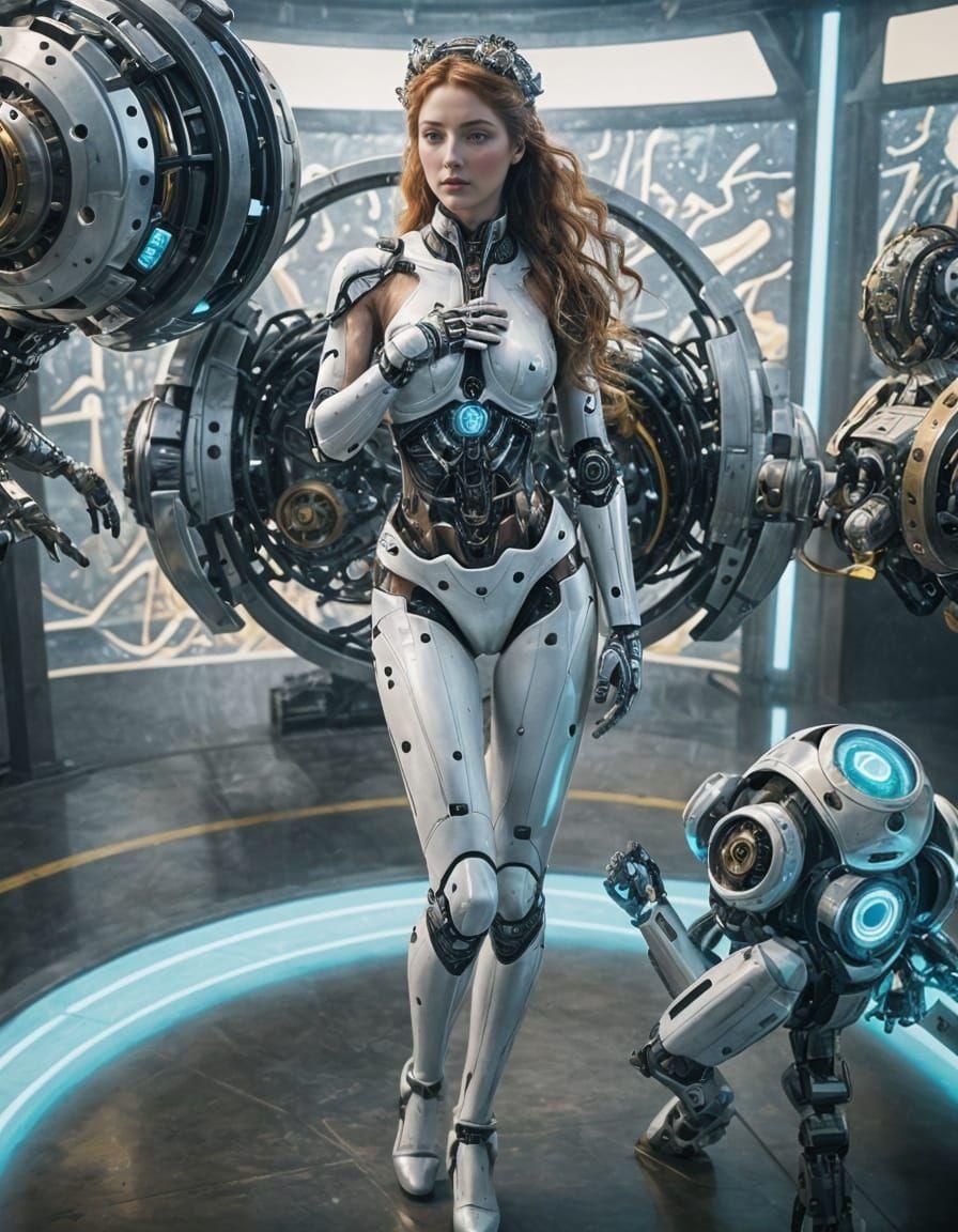 Cyborg Venus Reborn in Robotic Renaissance