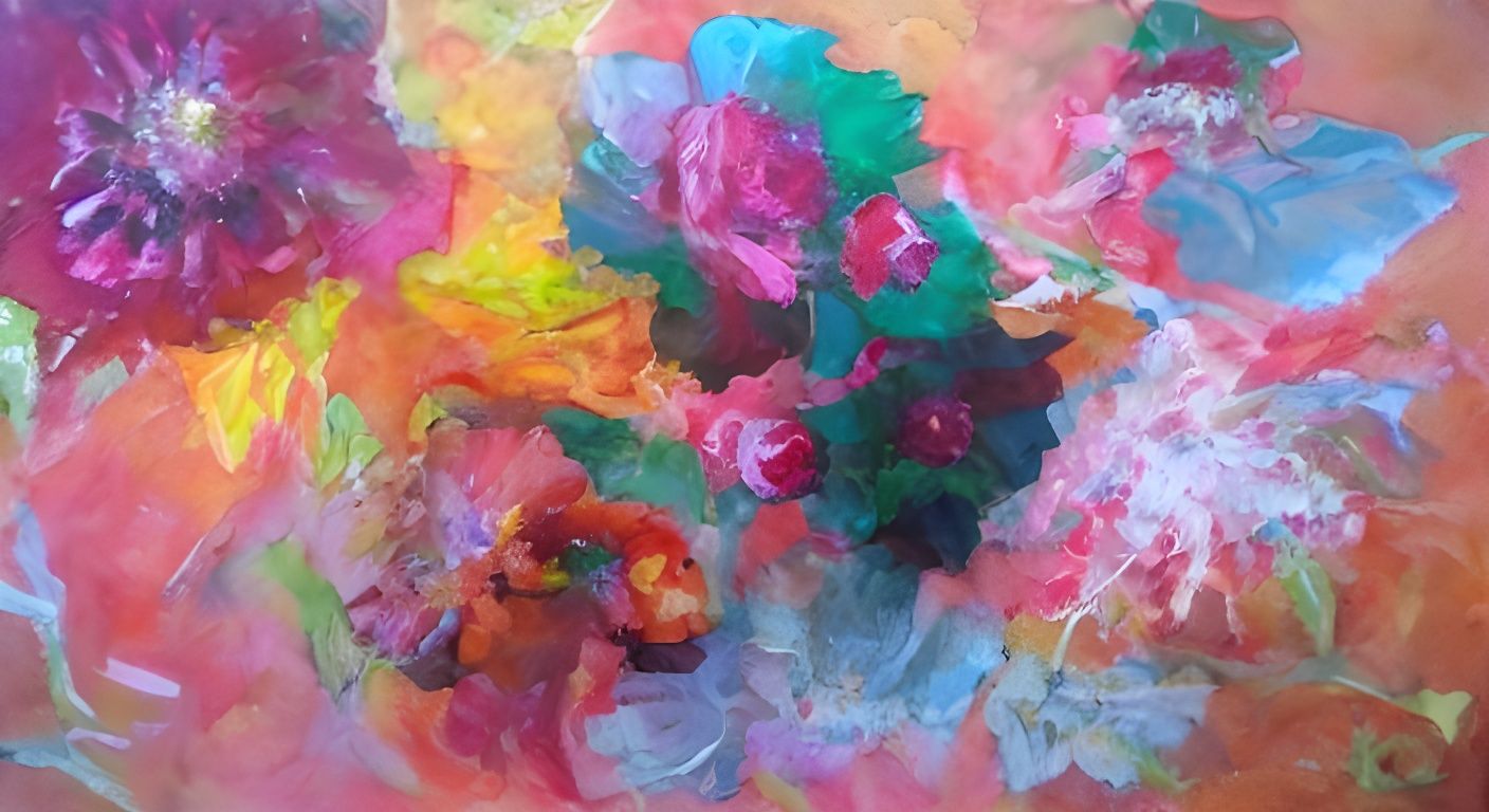 Abstract Flowers in Motion