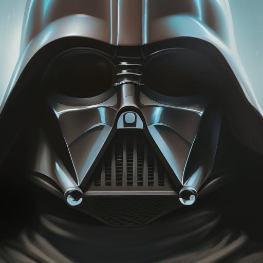 Sinister Darth Vader Portrait in Dark Fantasy Style