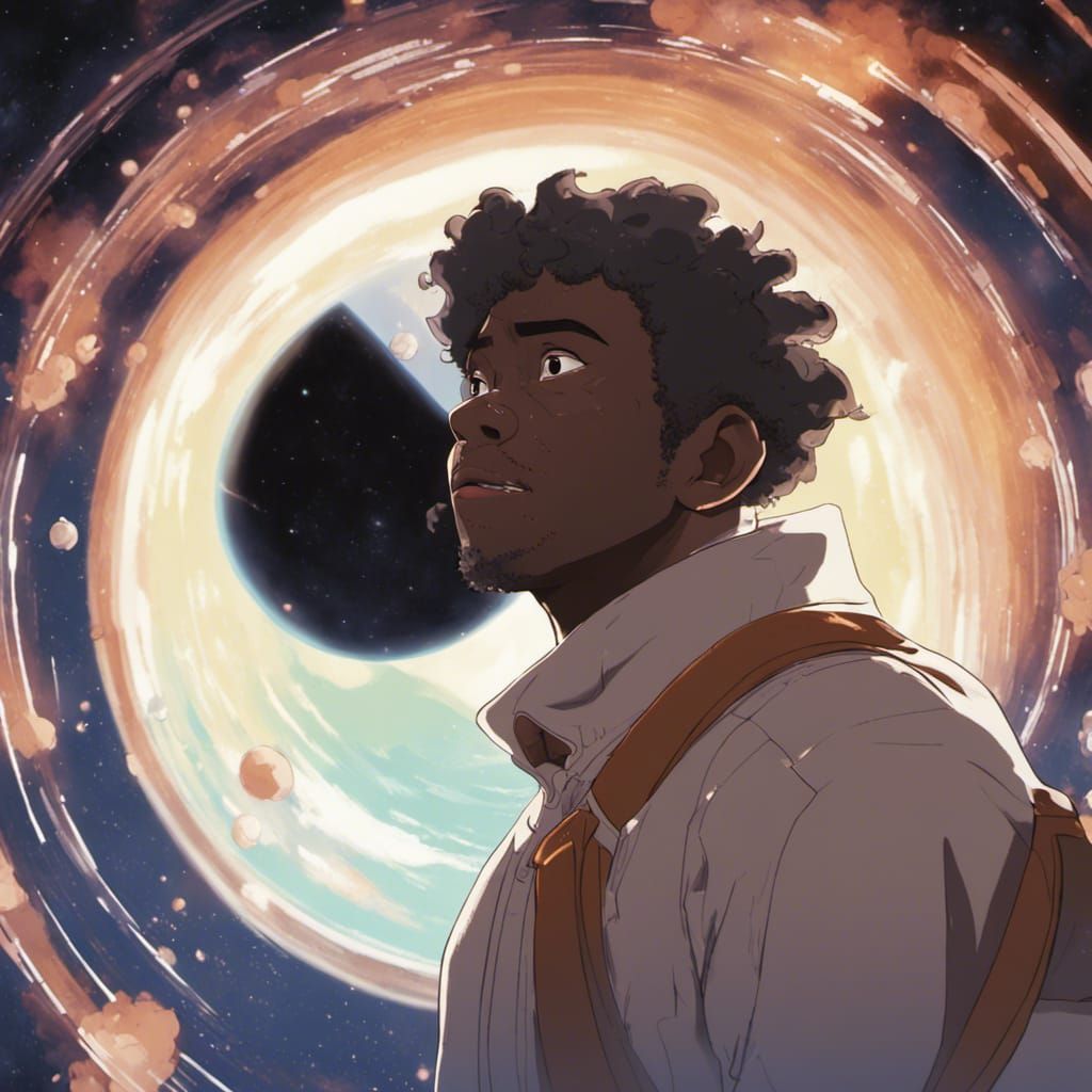 Lost in Space: Anime-Style Portrait