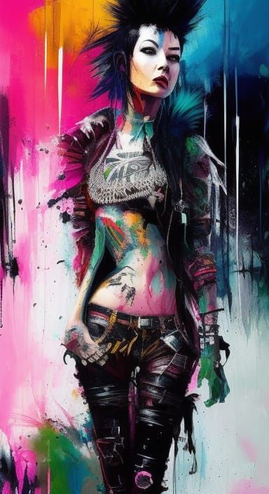 Punk woman