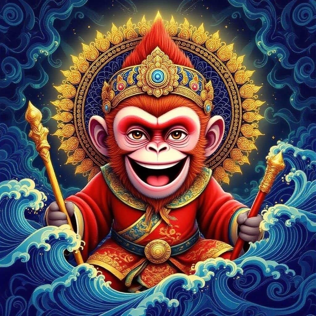 Abstract Fractal Wave Function with 3D Shading