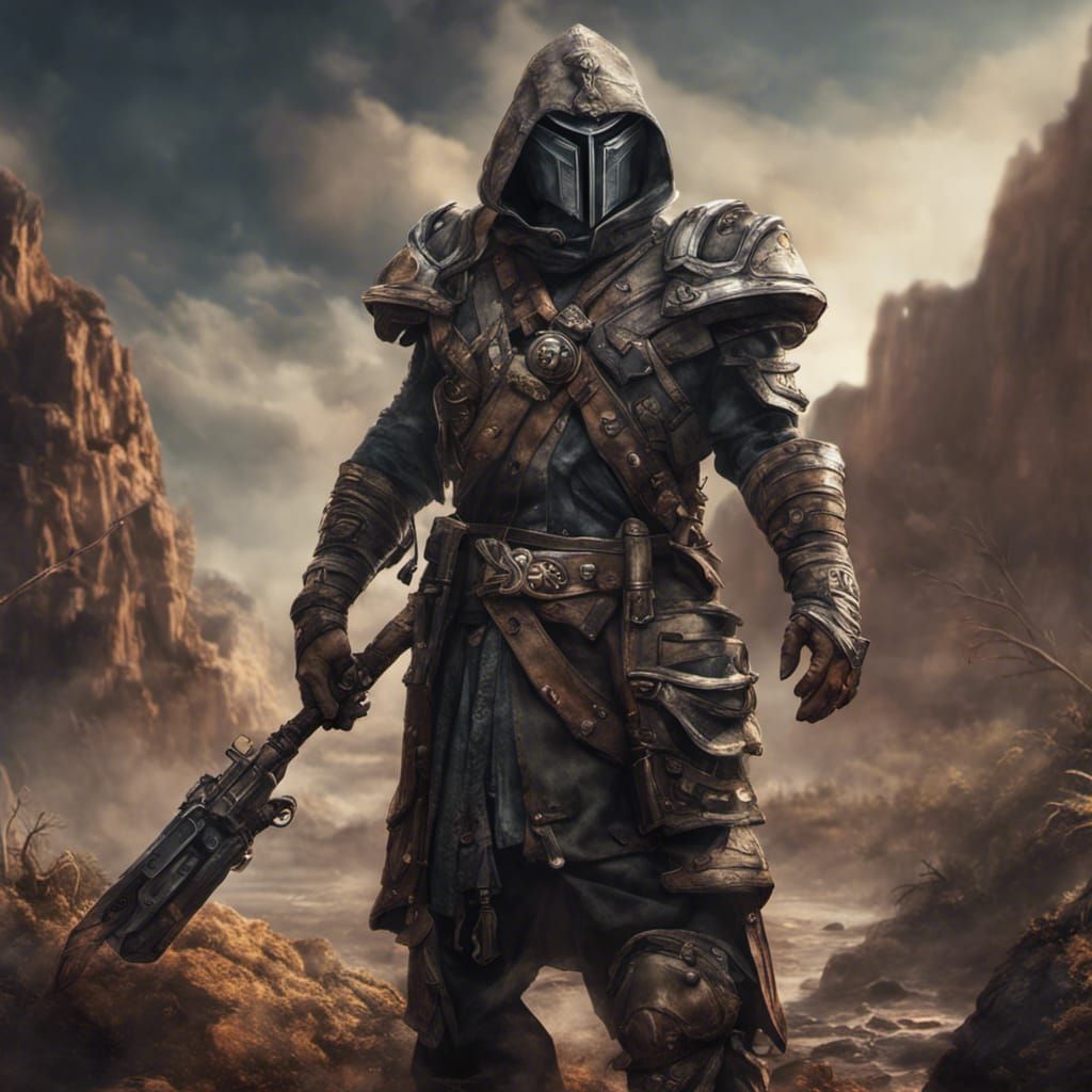 Fantasy Bounty Hunter Portrait for DnD