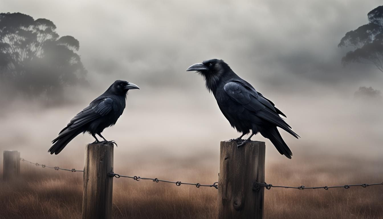 Raven in Fog: Digital Matte Painting