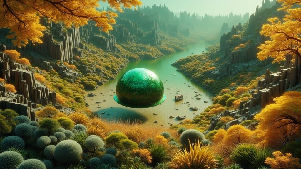 Surreal Dreamlike Scene in Contemporary Digital Art Style