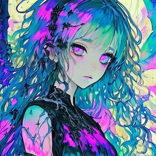 Goddess Alien Sings of Humankind's Folly in Vibrant Oil Pain...