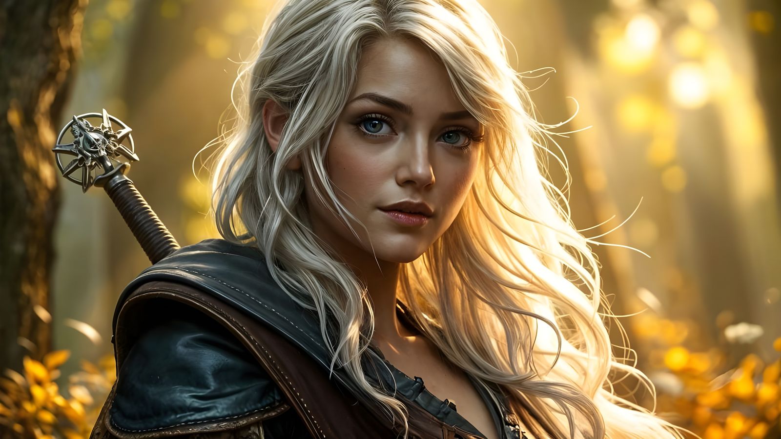 Ciri in Enchanted Forest Glade