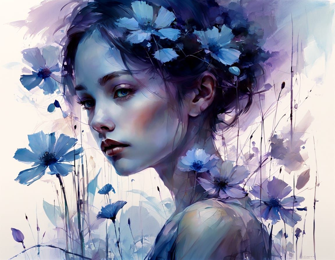 Dreamy Noctilucent Blooms in Ethereal Twilight