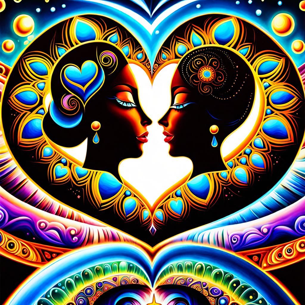 LOVE AND HEALING THE INNER  SELF CONCEPT ART