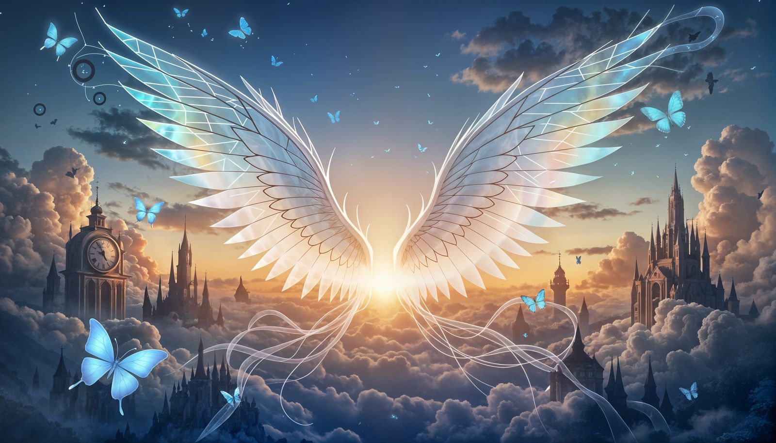 Ethereal Wings in a Surreal Dreamscape
