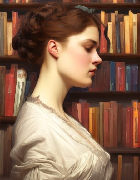 Victorian Woman Portrait with Dynamic Lighting