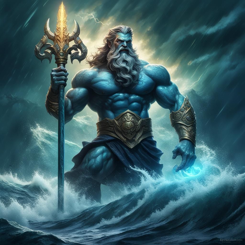 Poseidon Rising: Dark Fantasy Concept Art