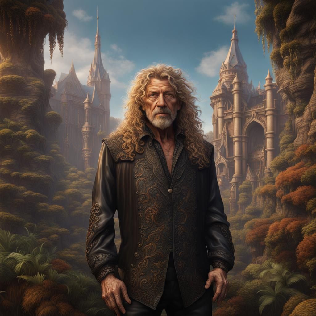 Robert Plant in Detailed Matte Painting